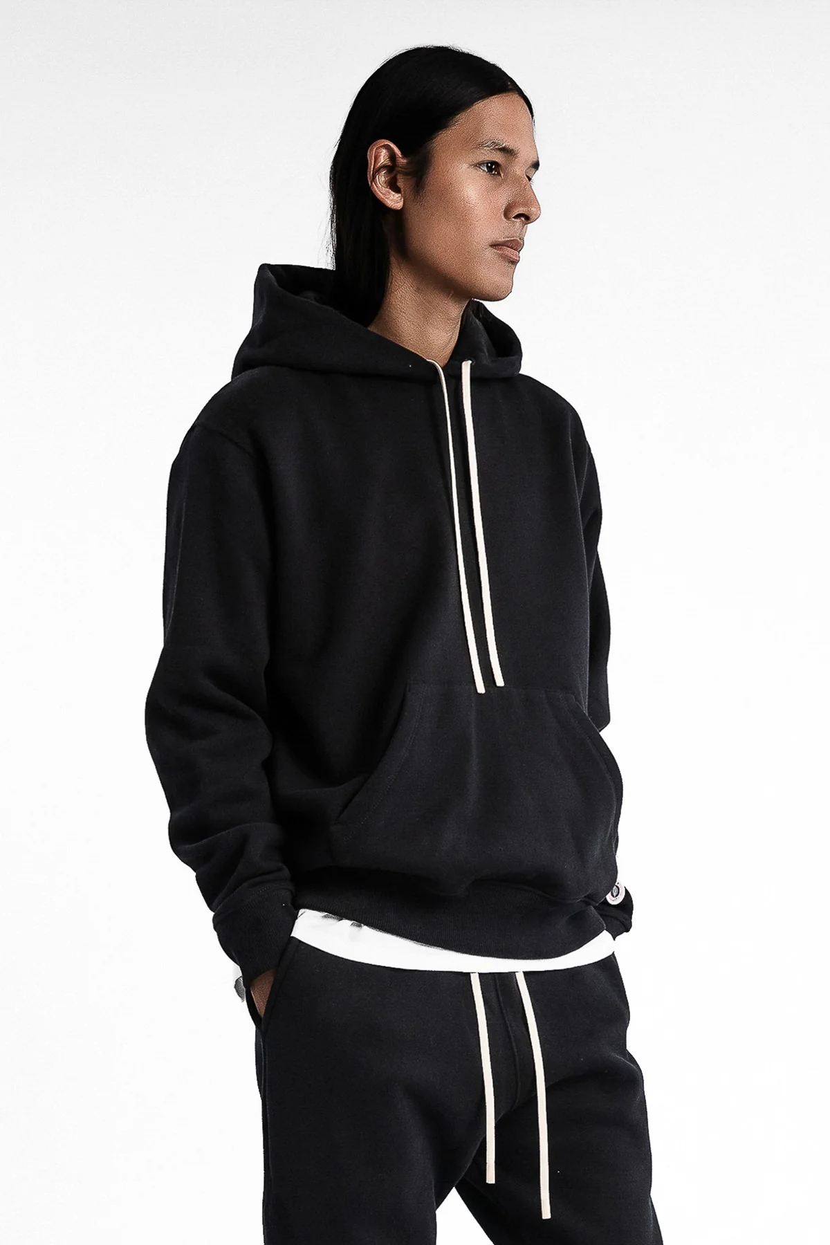 F ICONIC HOOD BLACK