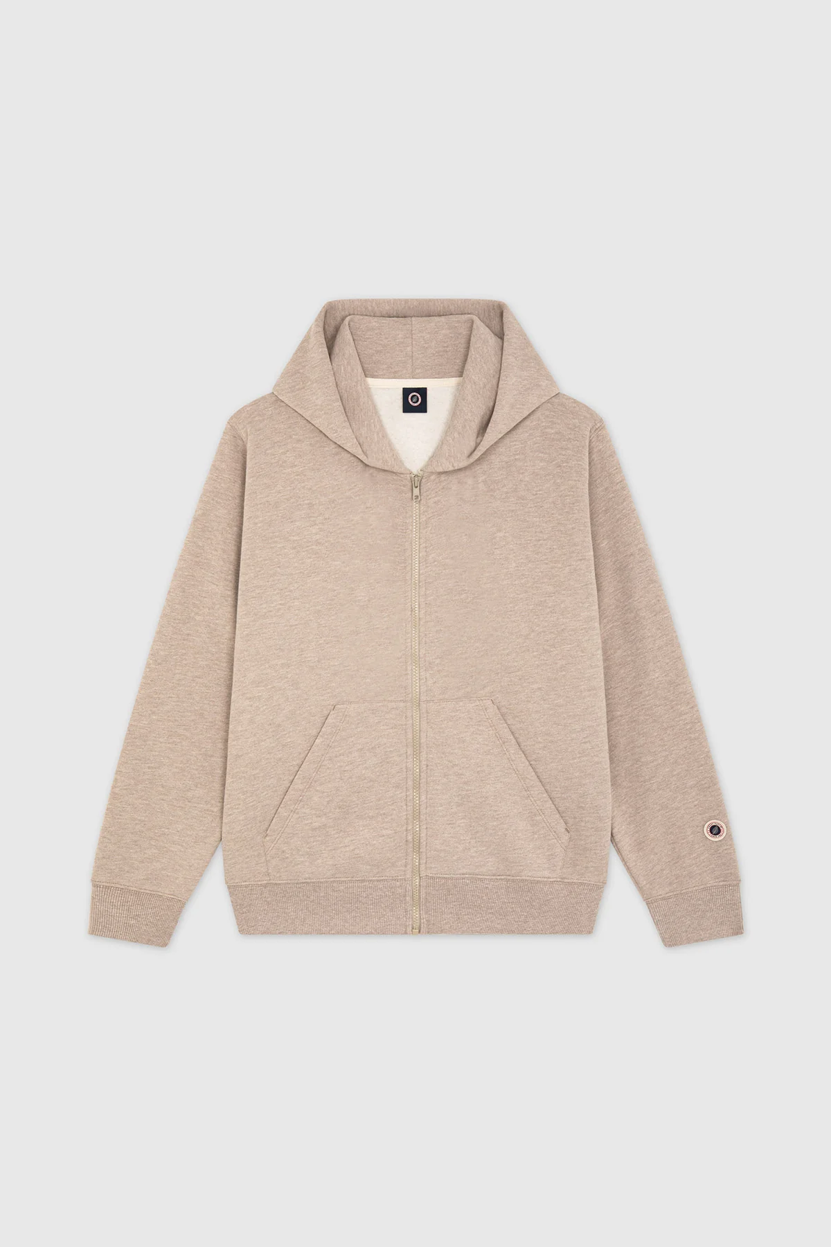 KID F ICONIC ZIP BEIGE MARL