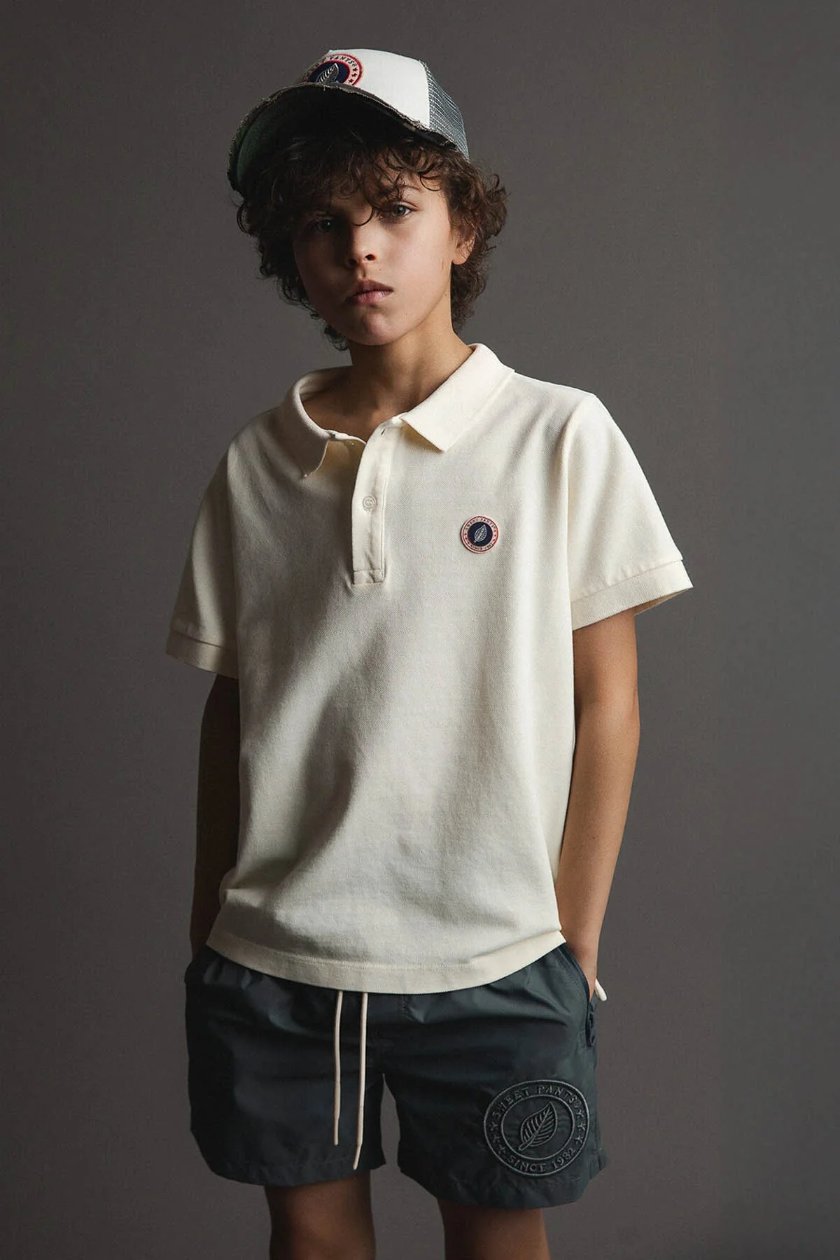 KID FADED POLO MILK - Image 7