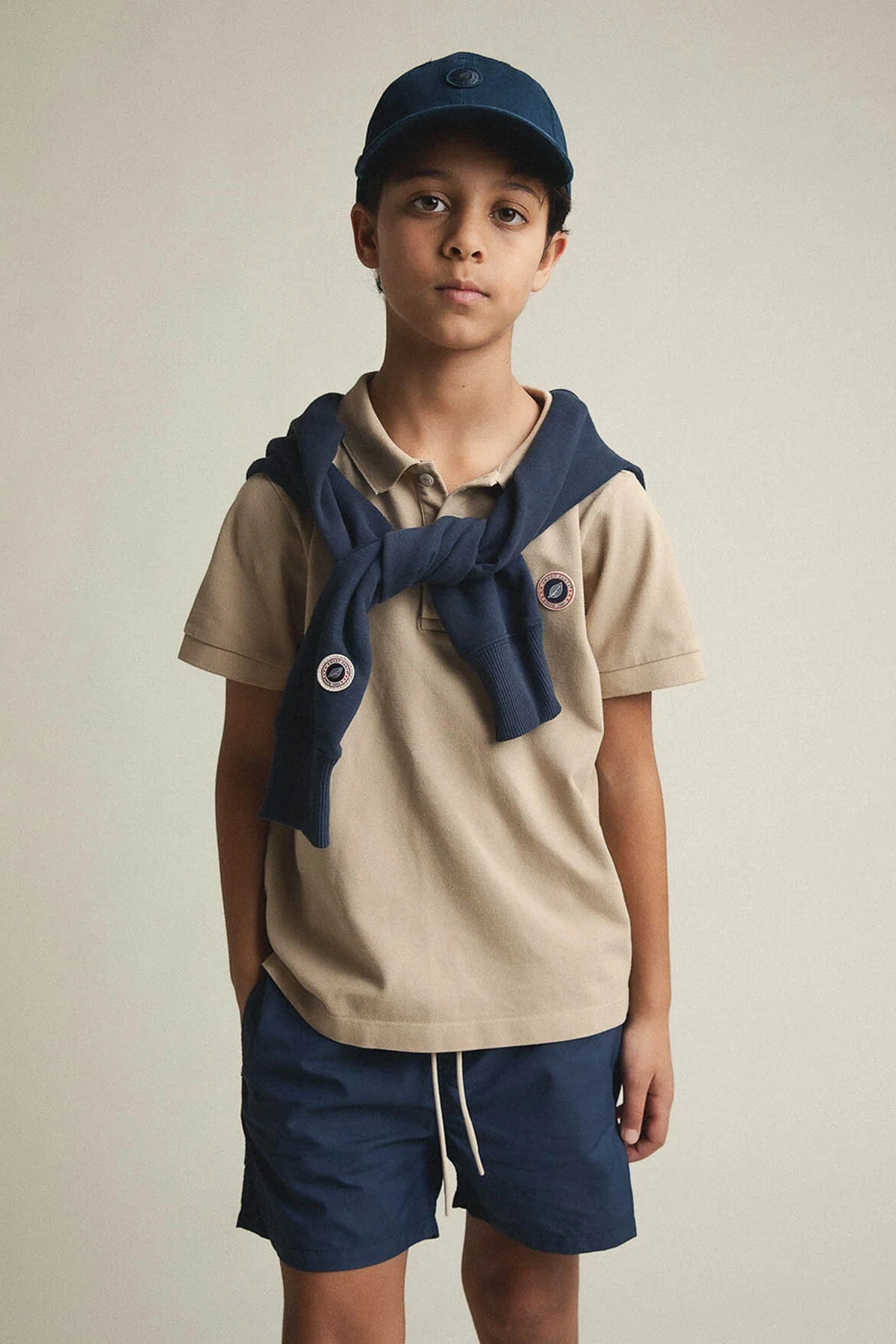 KID FADED POLO WHITE PEPPER - Image 6