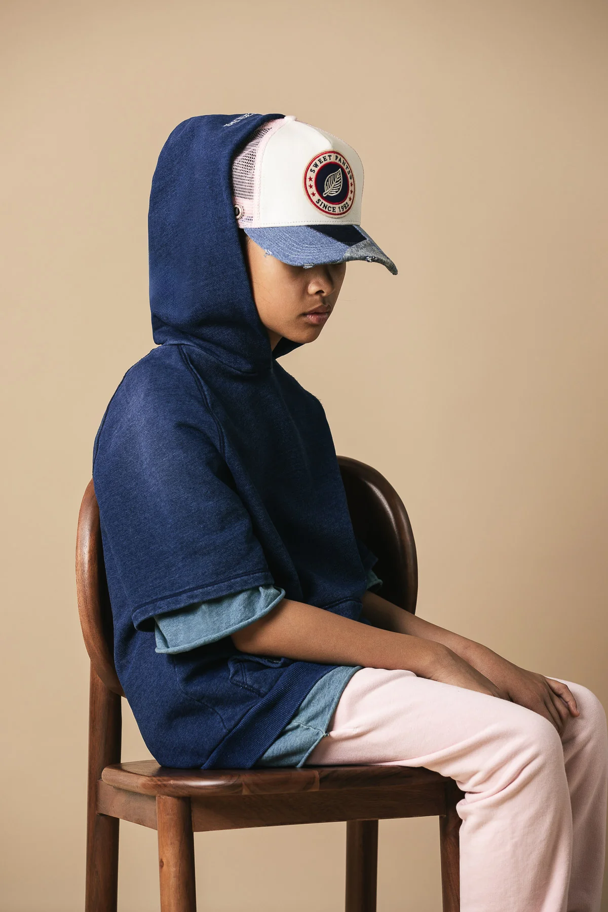 KID INDIGO HOOD BLUE - Image 4