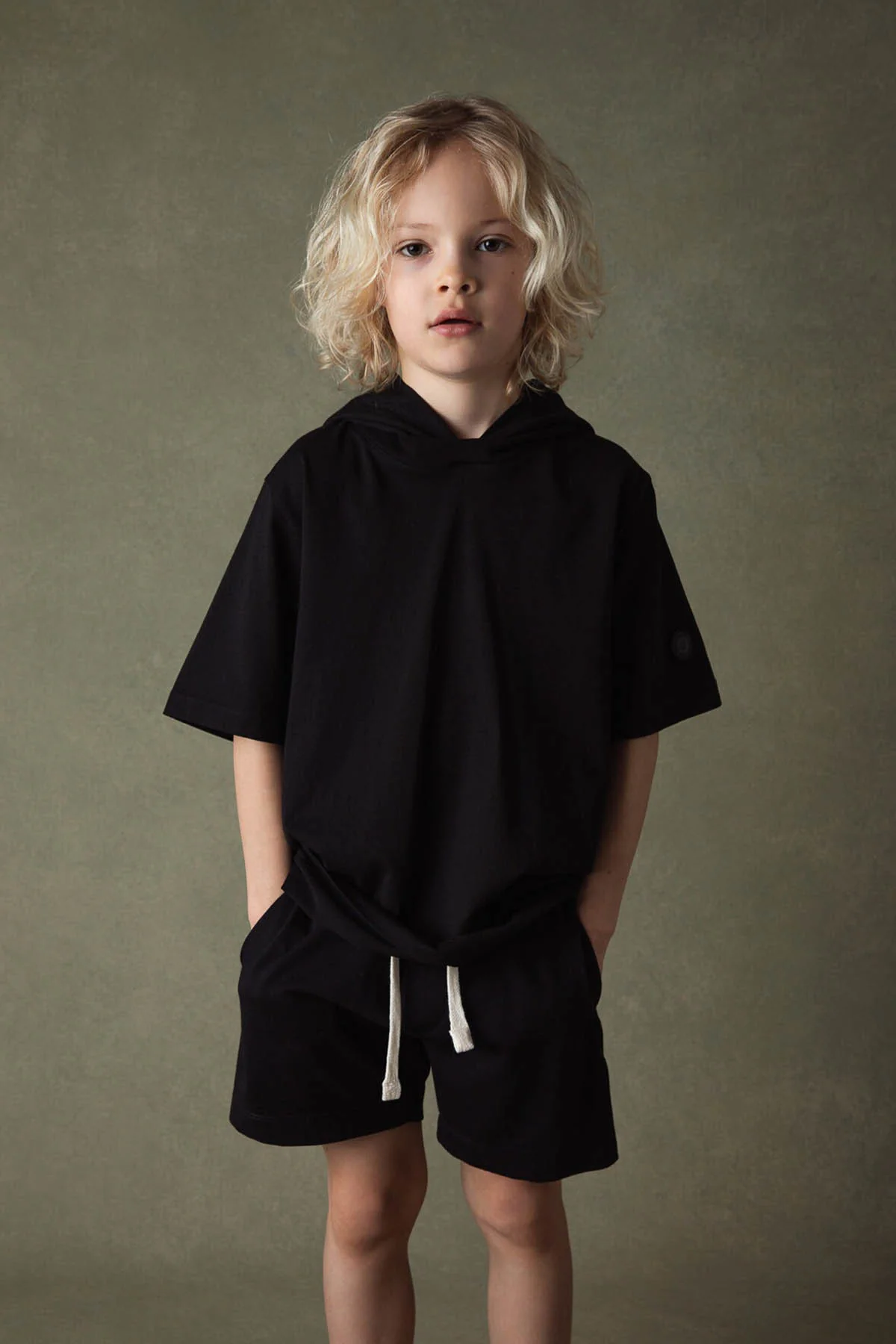 KID JERSEY SHORT BLACK - Image 6