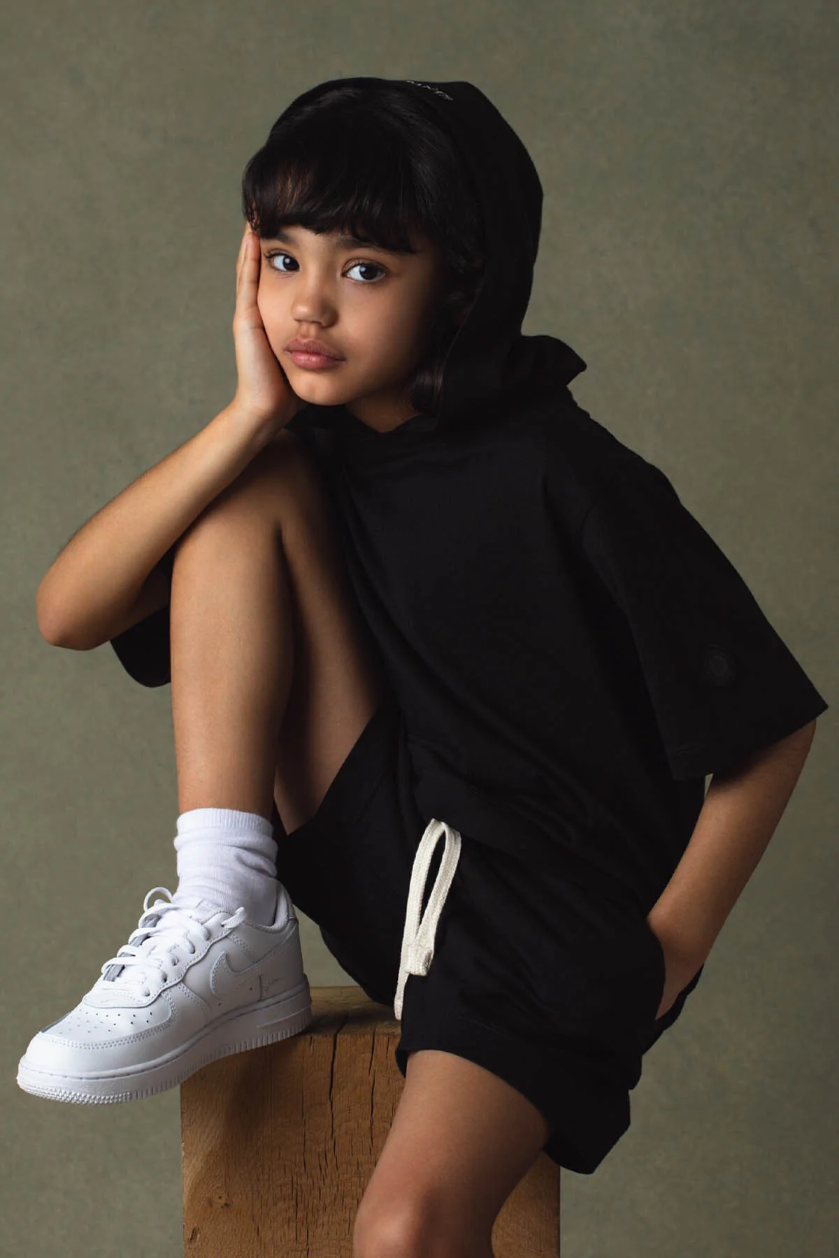 KID JERSEY SHORT BLACK - Image 7