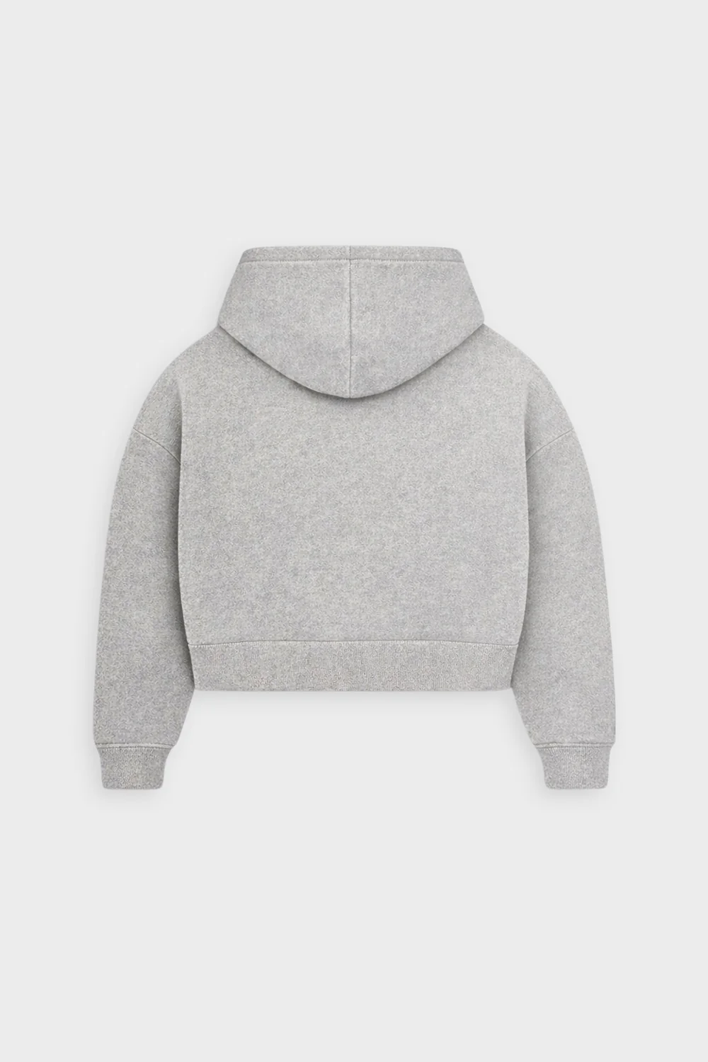 T BOXY HOOD GREY MARL - Image 2