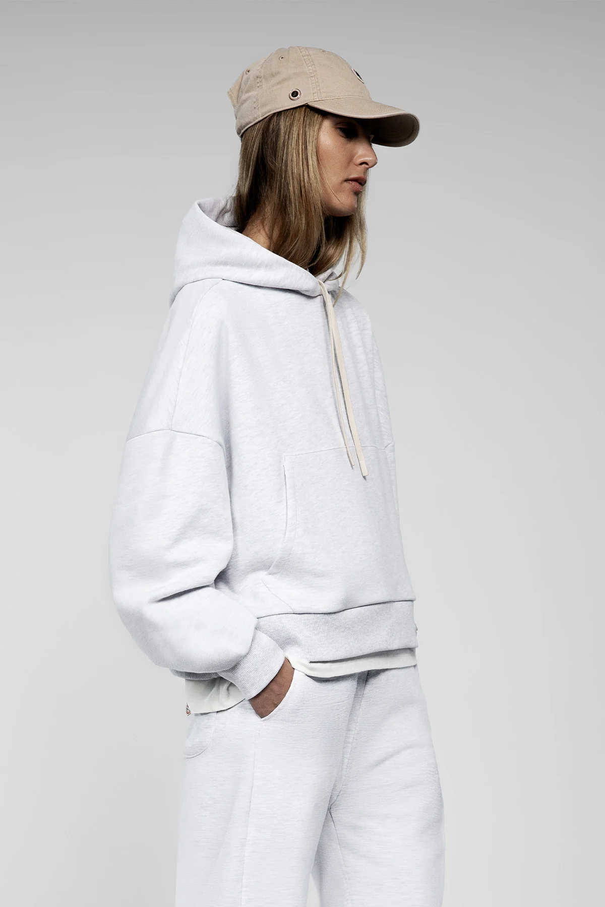 T BOXY HOOD ICE MARL - Image 3